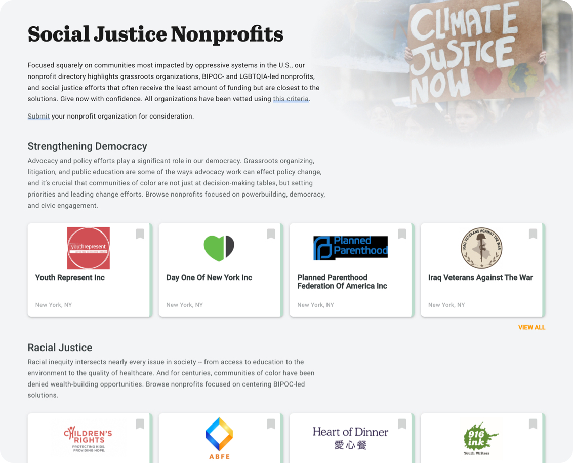 Social Justice Nonprofits