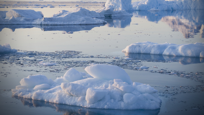 The Arctic Ocean's Sea Ice Hit Record Low Levels Giving Compass